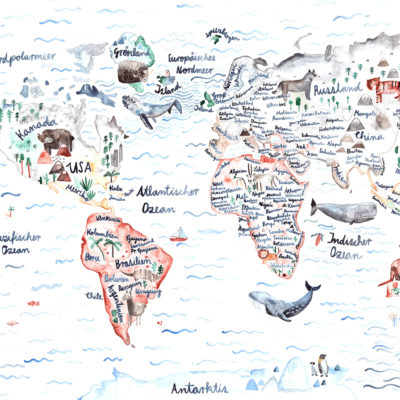 Poster 'WELTKARTE' Gretas Schwester