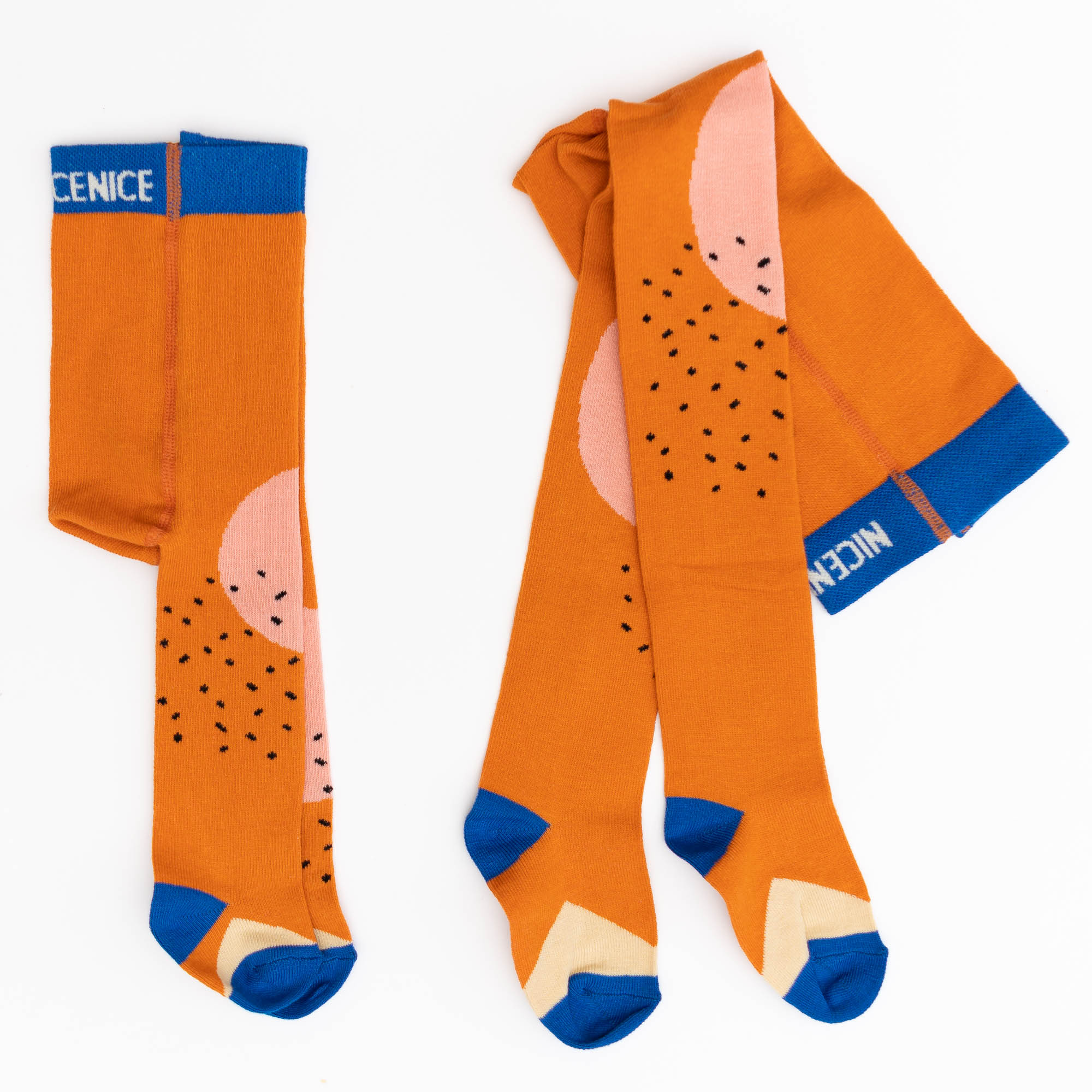 Babystrumpfhose 'SHAPES HAZELNUT' nicenicenice