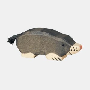 Holzfigur 'MAULWURF' Holztiger