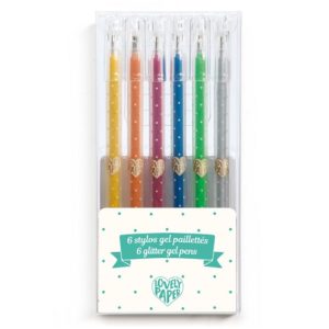 6 Glitzer Gelstifte Djeco