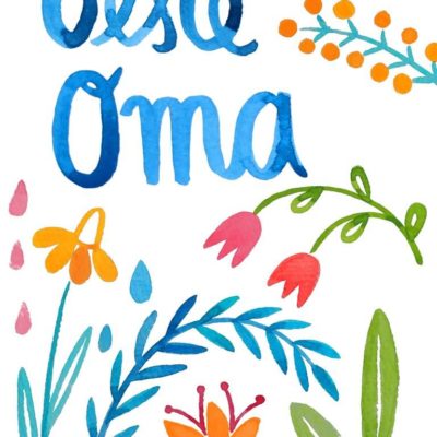 Postkarte 'BESTE OMA'