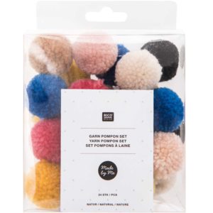 Garn Pompons 'Natur Mix' RicoDesign