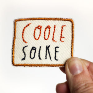 Aufnäher Coole Socke von Halfbird