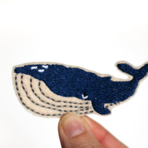 Aufnäher Wal von Halfbird