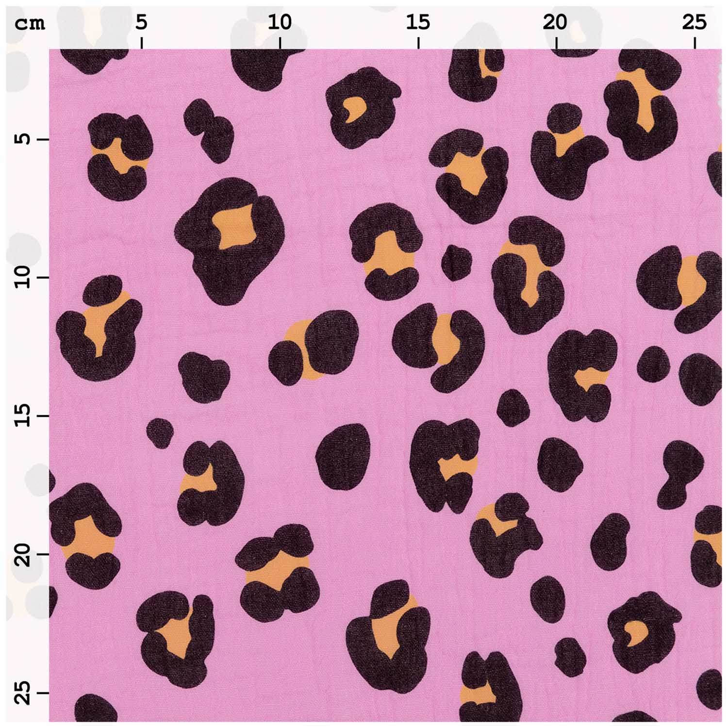 Musselintuch 'Acid Leo pink' – Bild 2