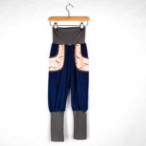 Mitwachshose 'Feincord jeansblau/mit Taschen'