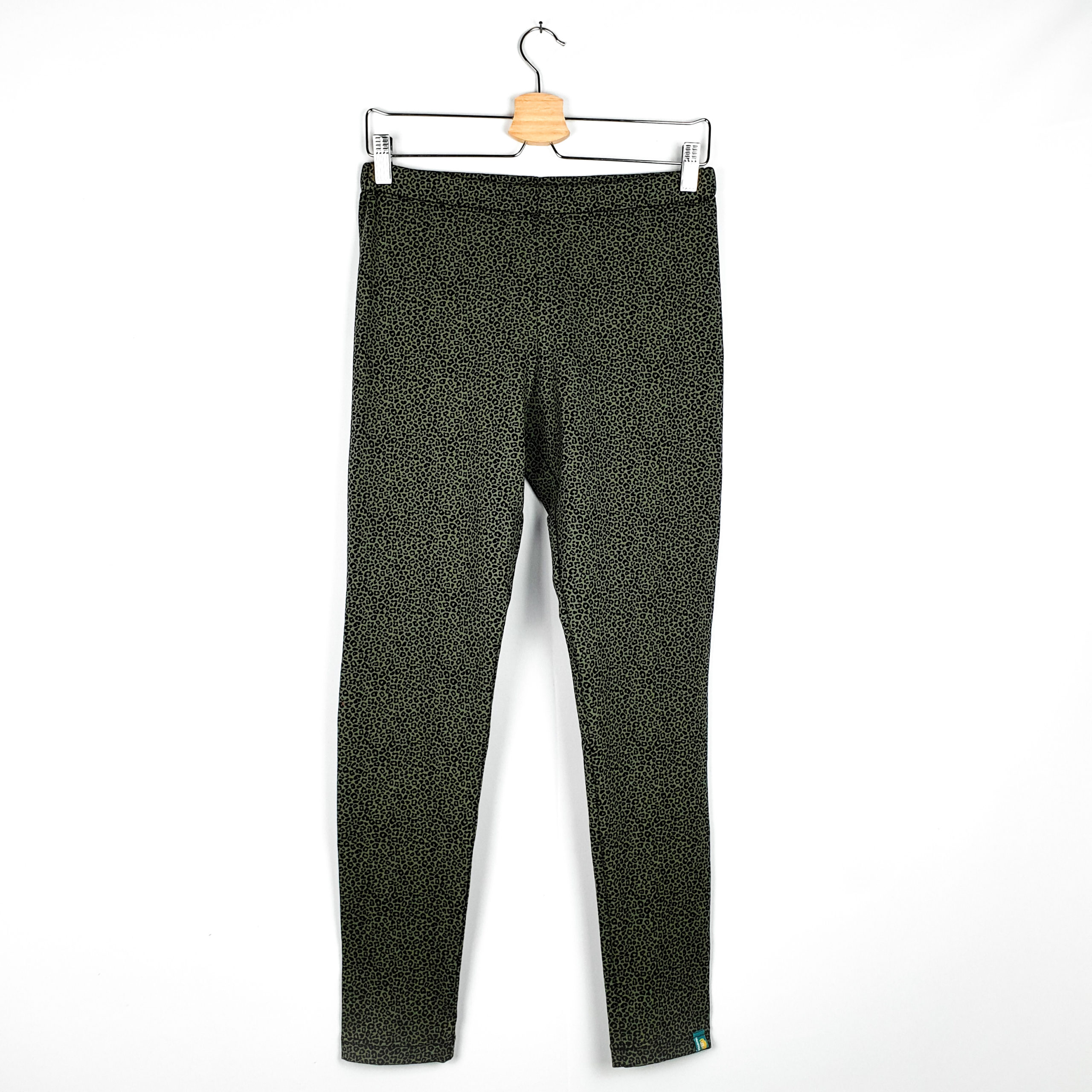 Kinderleggings 'minileo/dunkelgrün'