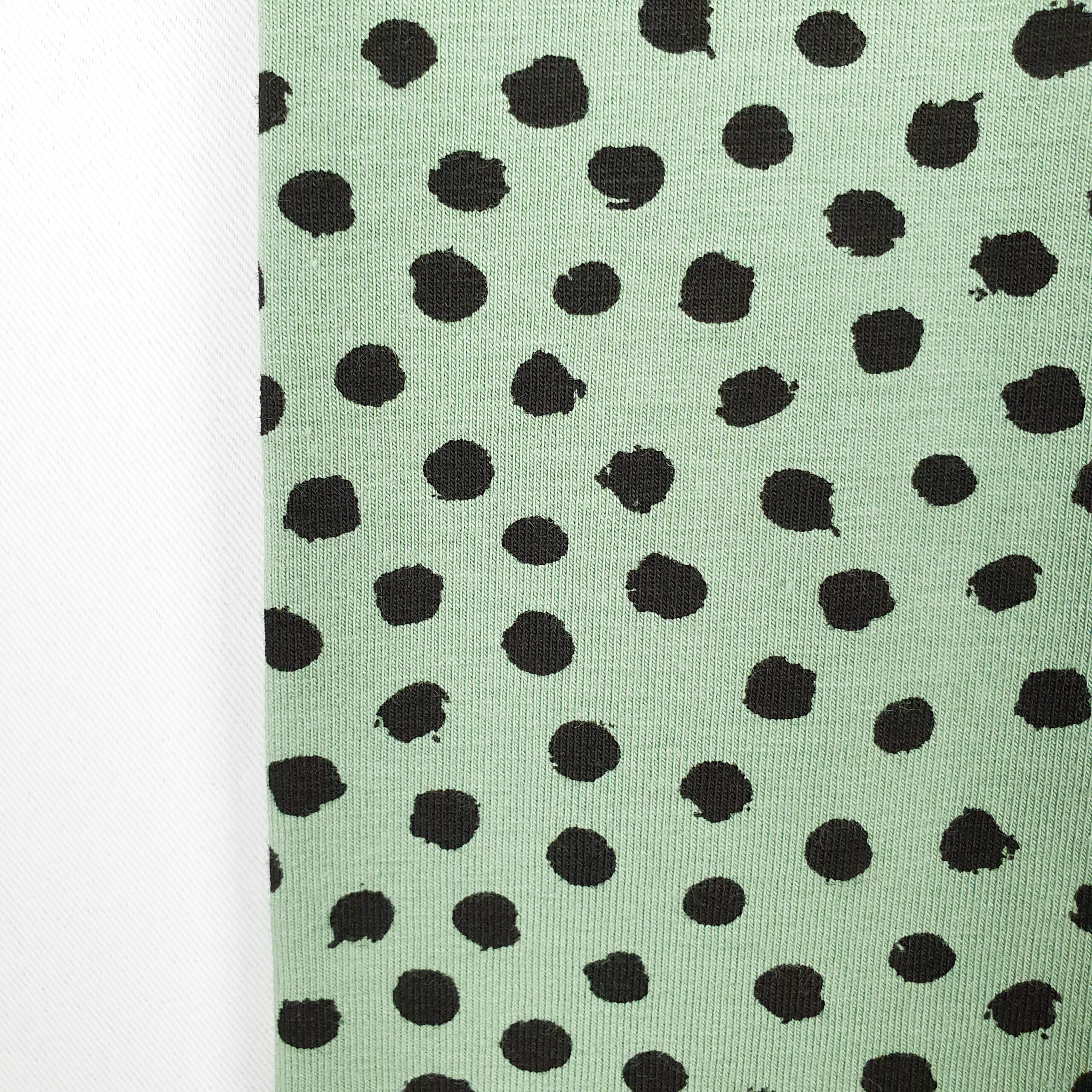 Kinderleggings 'mint/schwarz gepunktet' – Bild 2