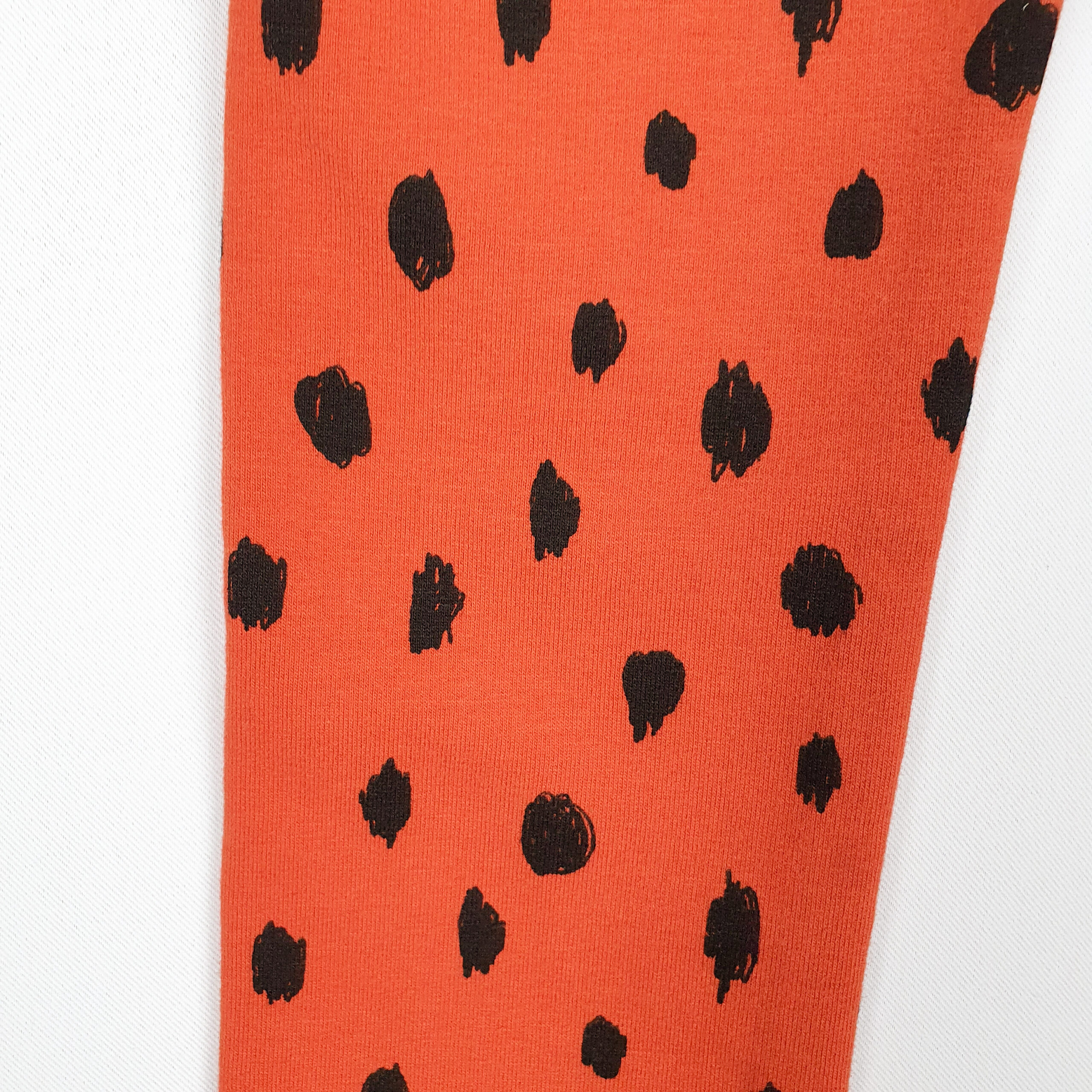 Kinderleggings 'rost/schwarz gepunktet' Sweat – Bild 3