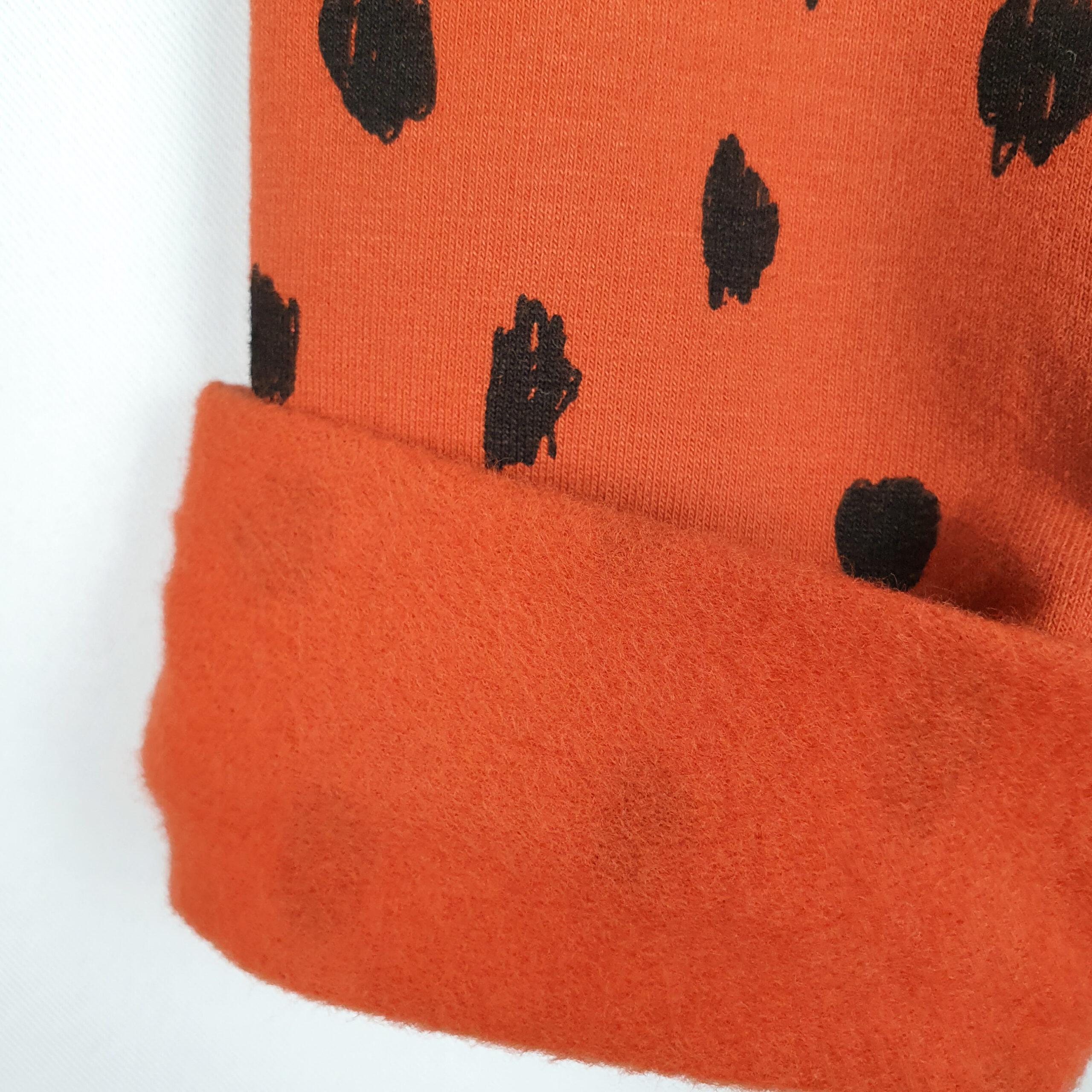 Kinderleggings 'rost/schwarz gepunktet' Sweat – Bild 2