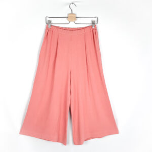 Culotte Viskose-Leinen Damen lachsrosa