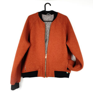 Bomberjacke Wollwalk rostrot/Minileo studiodu.