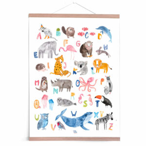 Poster 'ABC/Tiere' FrauOttilie
