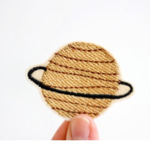 Aufnäher Planet von Halfbird