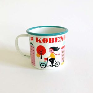 Emaille Tasse 'Copenhagen'