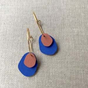 Creole Drops 'Midblue/Chocolate'