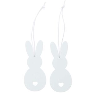 Holzanhänger 'Hase/weiss'