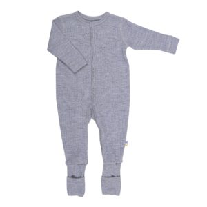 Schlafanzug Joha Merinowolle 'hellgrau'