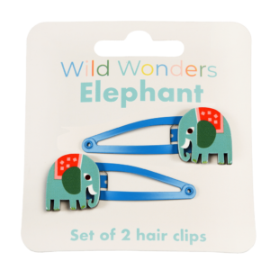 Haarspangen 'Wild Wonders Elephant' (2-Er Set)