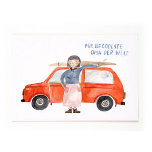 Postkarte 'Für die coolste Oma der Welt'