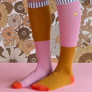 Sticky Lemon Kniestrümpfe 'duo tone/dusty pink/dijon'