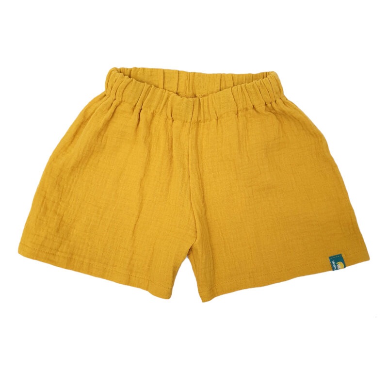 Musselinshorts 'senf'