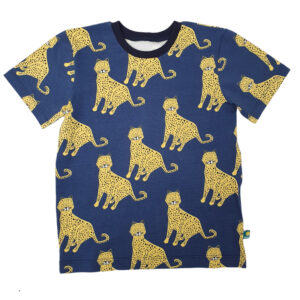 T-Shirt 'Leopard/blau' Heimatkinder