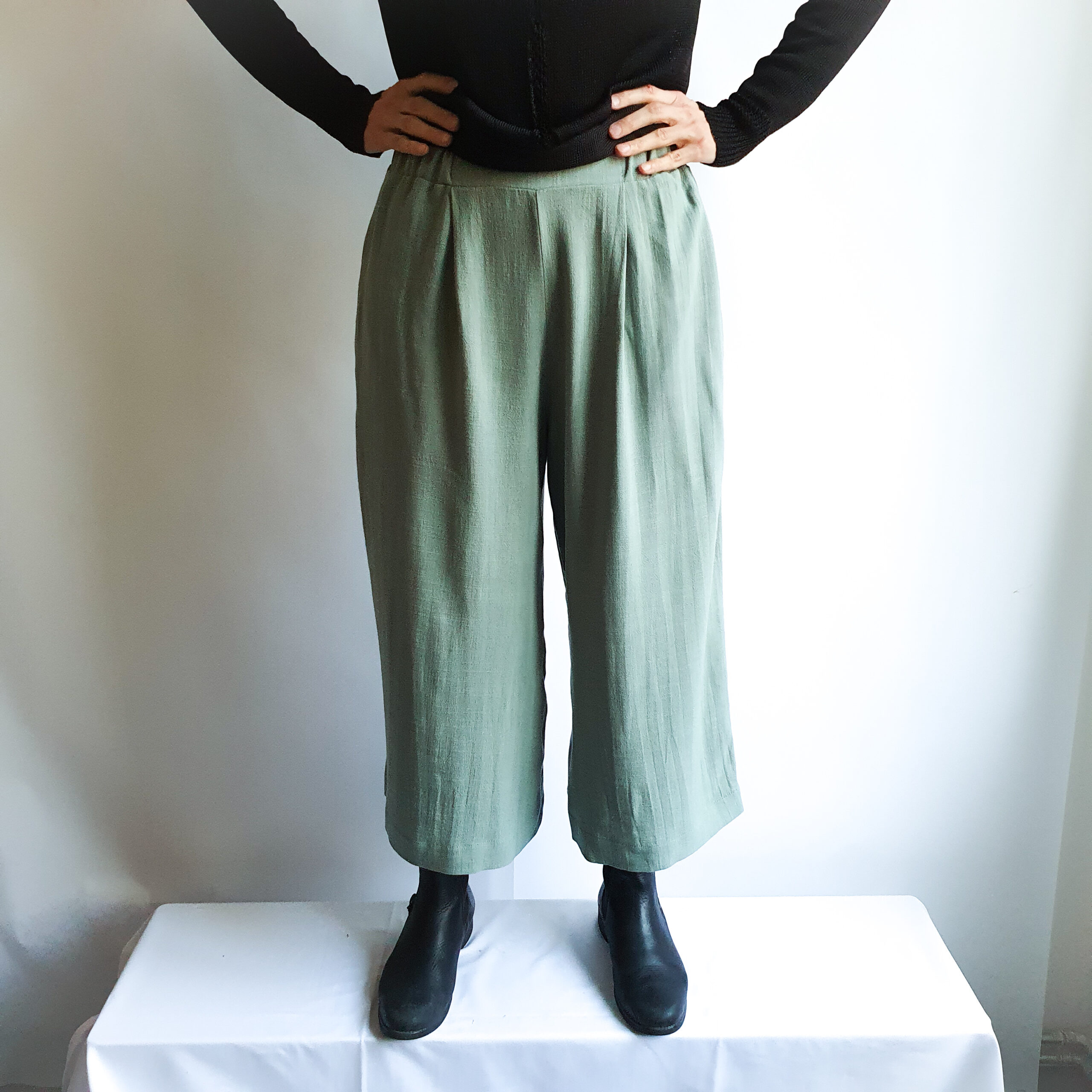 Culotte für Ladies Viskose-Leinen 'Beere' – Bild 3