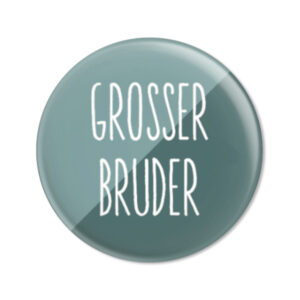 Button 'Grosser Bruder / petrol zweifarbig' AvaundYves