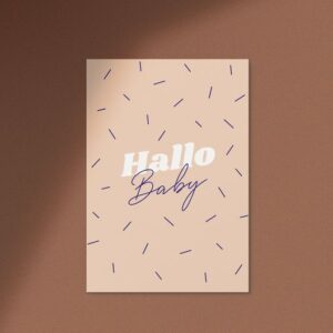 Postkarte 'Hallo Baby' Anna Beddig