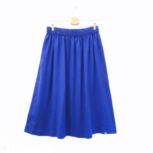 Rock 'knallblau/ViskoseLeinen'