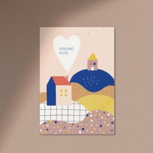Postkarte 'Sending Hugs'