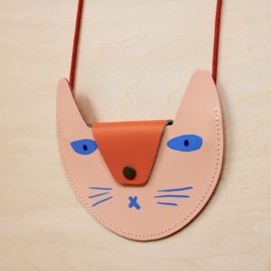 Brustbeutel Katze lachs