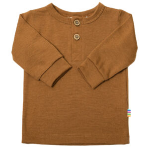 Joha Langarmshirt Merinowolle 'Dunkel Kupfer'