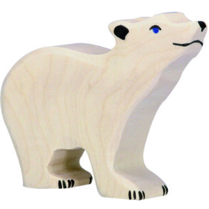 Holzfigur 'EISBÄR' gross Holztiger