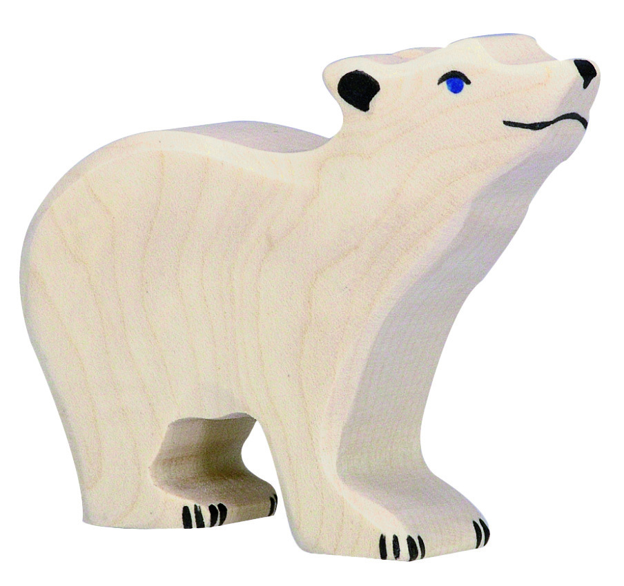 Holzfigur 'EISBÄR' gross Holztiger