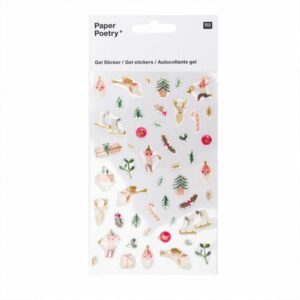 PAPER POETRY Gel-Sticker 'Jolly Christmas Pastell'