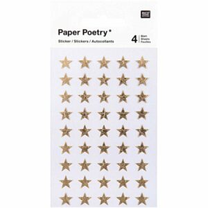 PAPER POETRY Sticker Sterne 'Gold'