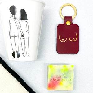 Boobs Schlüsselanhänger 'ochsenblut'