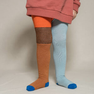 Baby-und Kinderstrumpfhose halb/halb rust