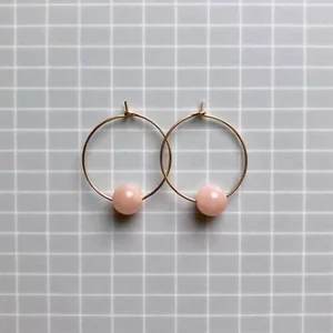 Ohrringe Circle midi - peach