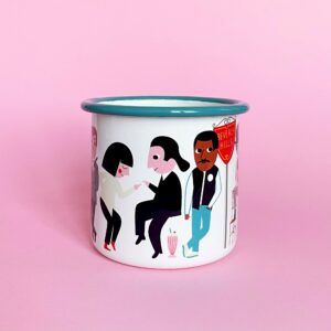 Emaille Tasse 'Movie Lover' OmmDesign