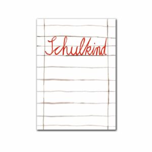 Postkarte 'Schulkind' von halfbird
