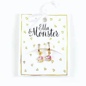 CLIP OHRRINGE 'RAINBOW UNICORN' Ella &Monster