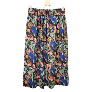 Viskoserock 'Leopard im Dschungel'