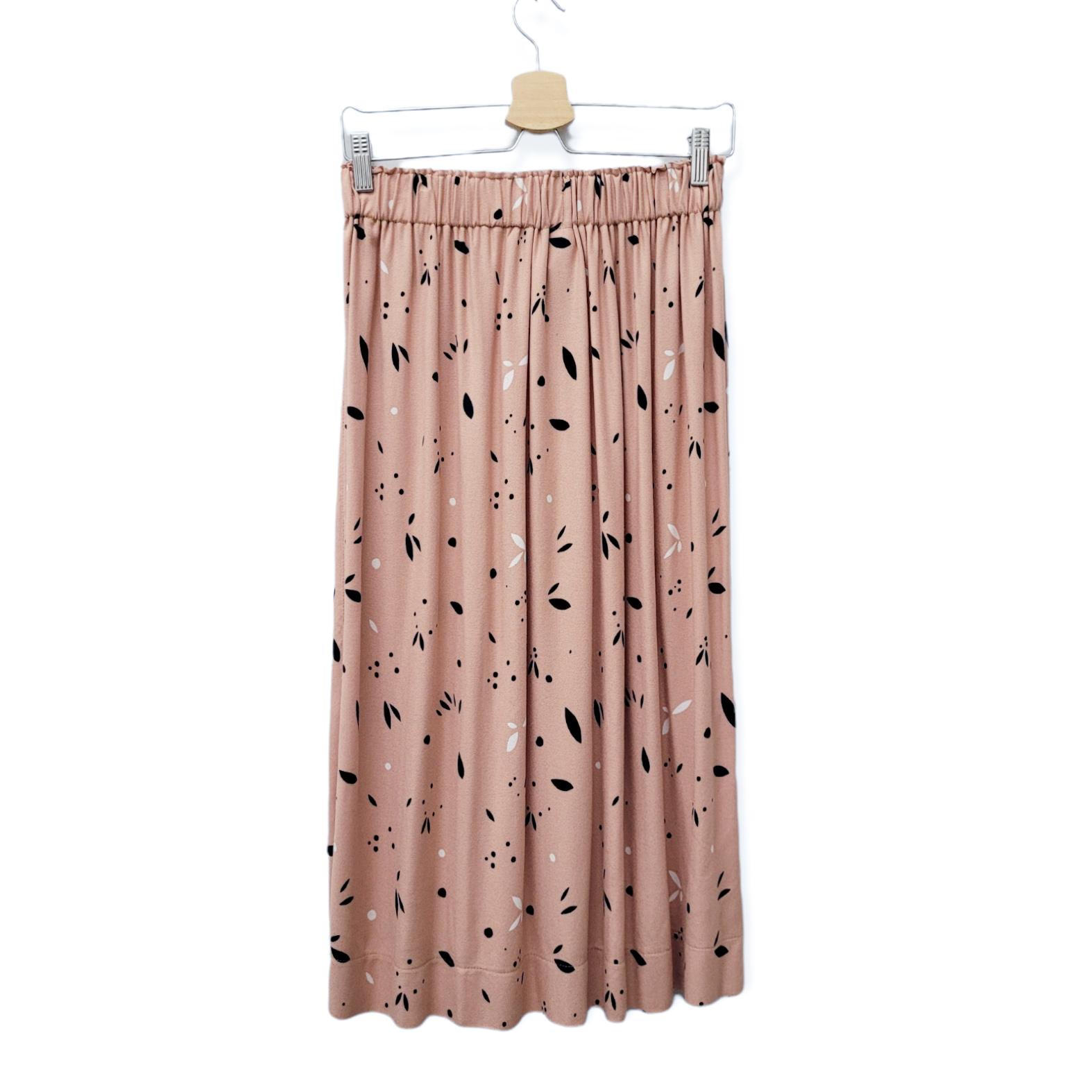 Viskoserock 'Vera Petals rose' MidiLänge