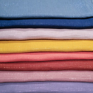 Musselintuch mit Lurexstreifen - verschiedene Farben