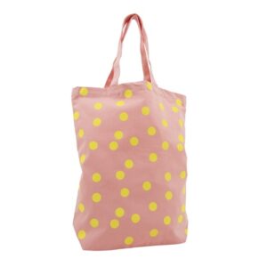 Shopper gepunktet 'Lemon yellow / apricot'