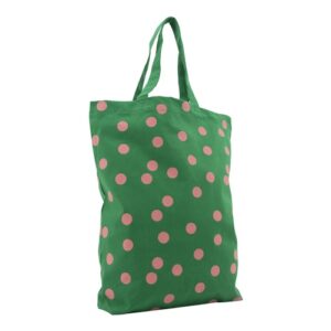 Shopper gepunktet 'terra cotta + india green'