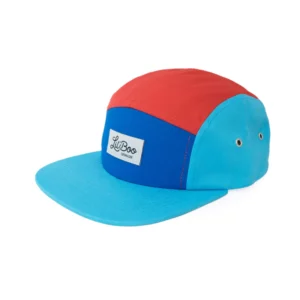 Block Bright red blue 5 Panel Cap von Lil'Boo